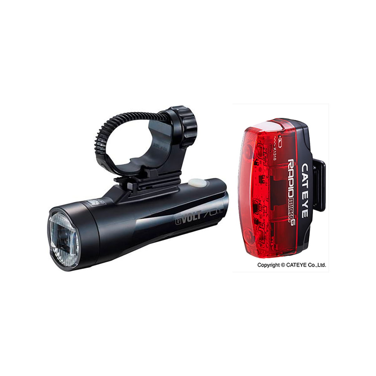 Cateye GVolt 70.1 & Micro G Beleuchtungsset