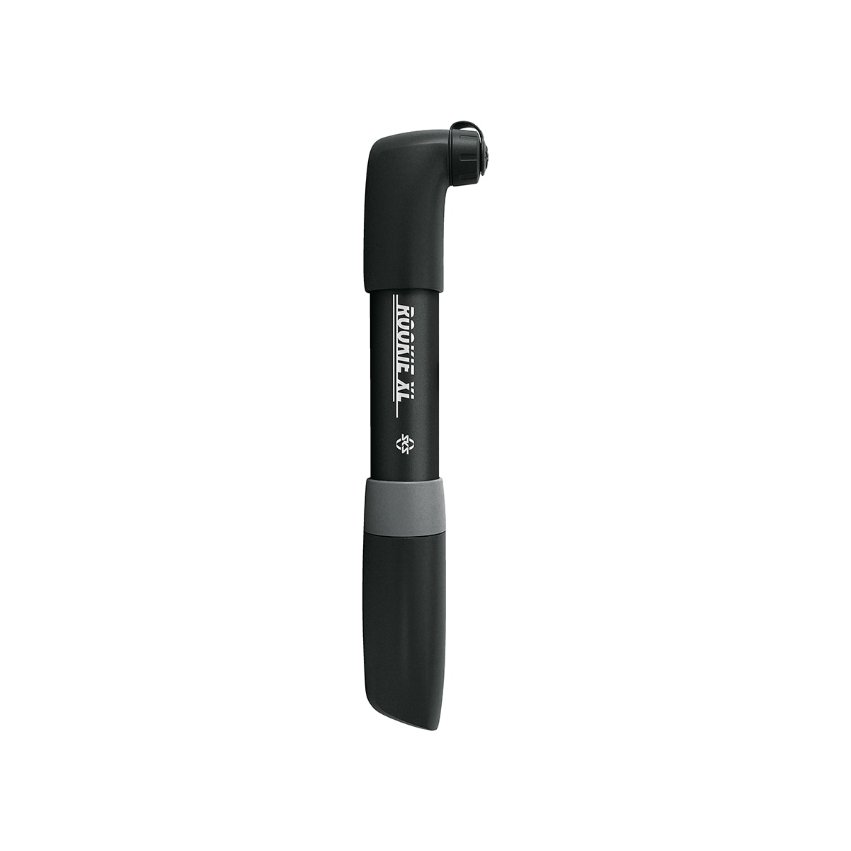SKS ROOKIE XL Fahrradpumpe silber-schwarz, reversibel, kompakt und leistungsstar