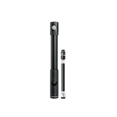 Crankbrothers Gem - Pompe à Vélo Compacte Double Piston Haut Volume & Haute Pression, Compatible Presta/Schrader