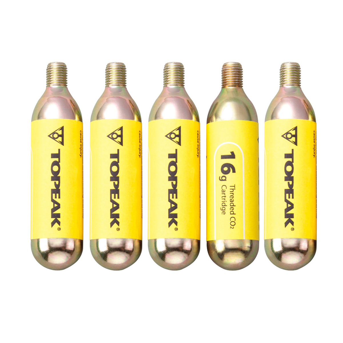Topeak CO2 Kartuschen 16 g mit Gewinde im 5er-Set