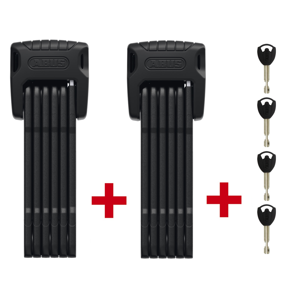 ABUS Bordo Granit™ 6500K/90 XPlus Faltschloss Twinset mit SH-Halterungen