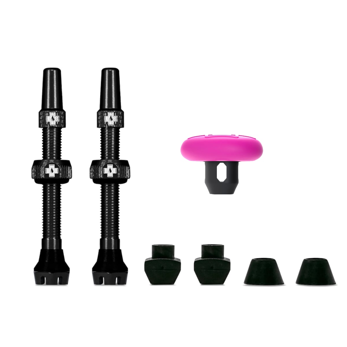 Muc-Off Tubeless AirTag-Halter mit 44 mm Ventil-Kit