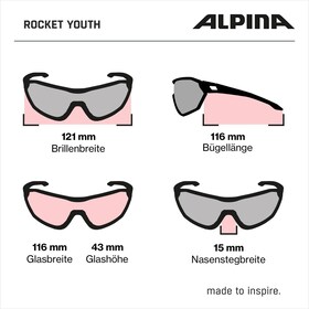 ROCKET YOUTH MTB Kinder Sportbrille