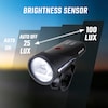 AURA 100 LINK LED Front Light/BLAZE LINK Rear Light USB Battery-powered Lighting Set with Screw Mount
