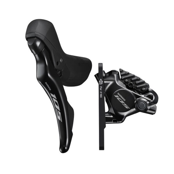 105 ST-R7120 Brake/Shift Lever Combination Double x 12-Speed with BR-R7170 Disc Brake (Front or Rear)