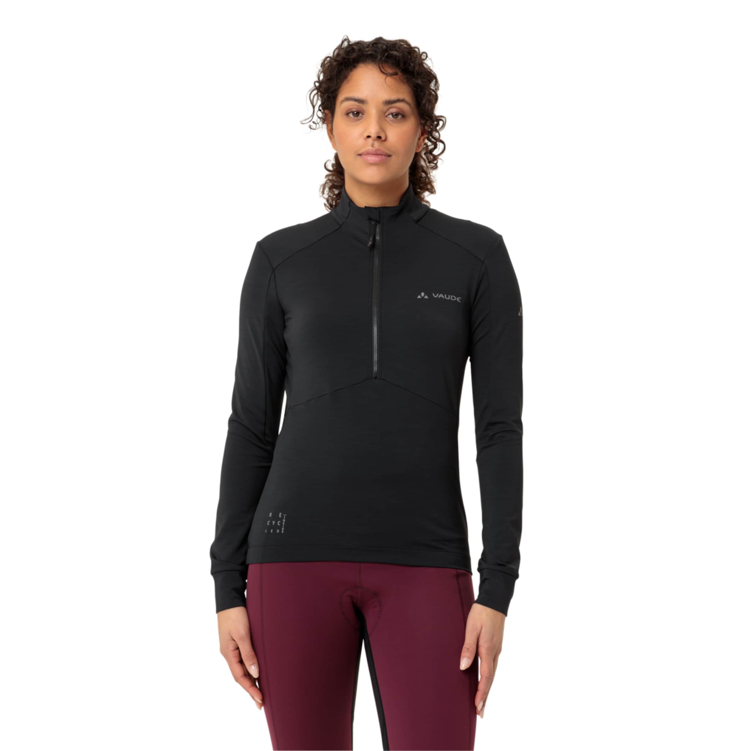 WOMEN’S KURO HALFZIP LS TRICOT fietsshirt lange mouw dames