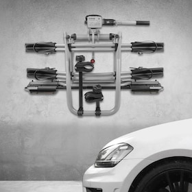 Support mural long pour porte-vélos sur boule d’attelage