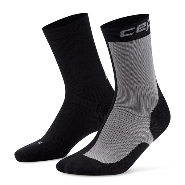 RUN EDT. HALF & HALF COMPRESSION SOCKS MID CUT 5.0