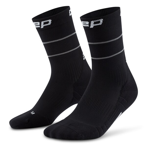 PRO RUN REFLECTIVE COMPRESSION SOCKS MID CUT 2.0 Damen Kompressionssocken