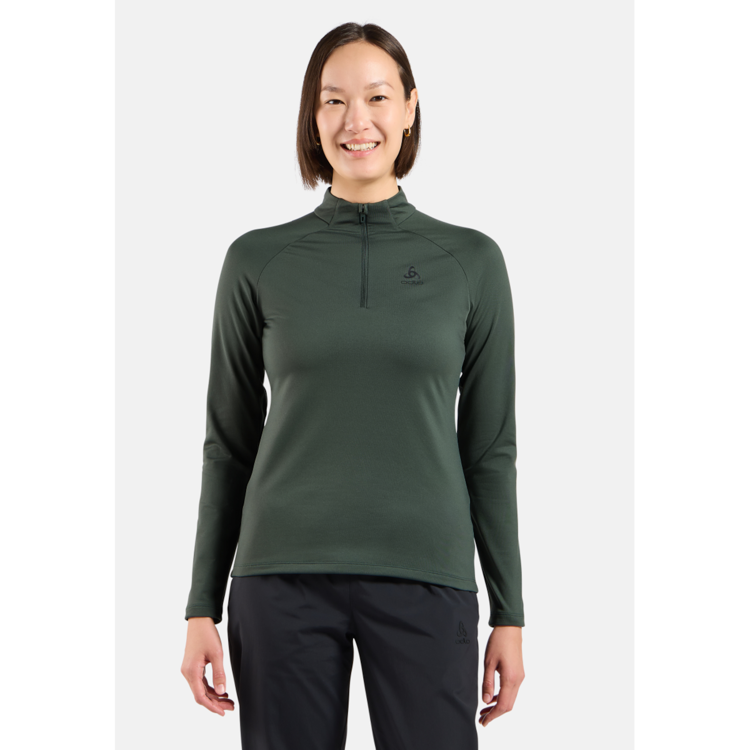 ESSENTIAL LIGHT Mid Layer 1/2 zip bikeshirt dames lange mouw