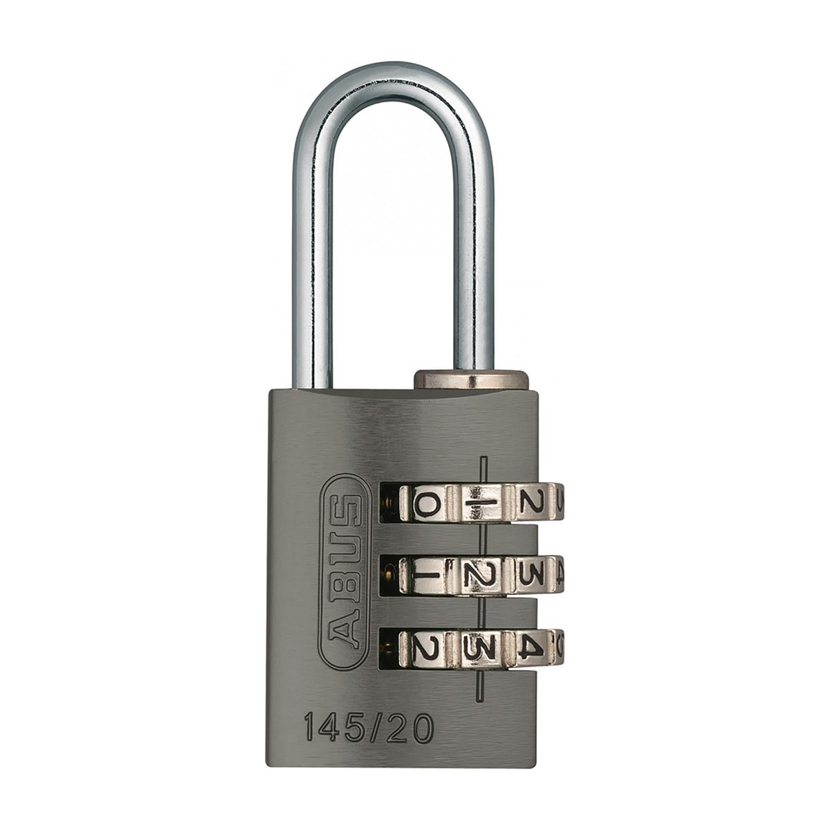 ABUS 145/20 Aluminium-Zahlenschloss Zylinderschloss 3-stellig