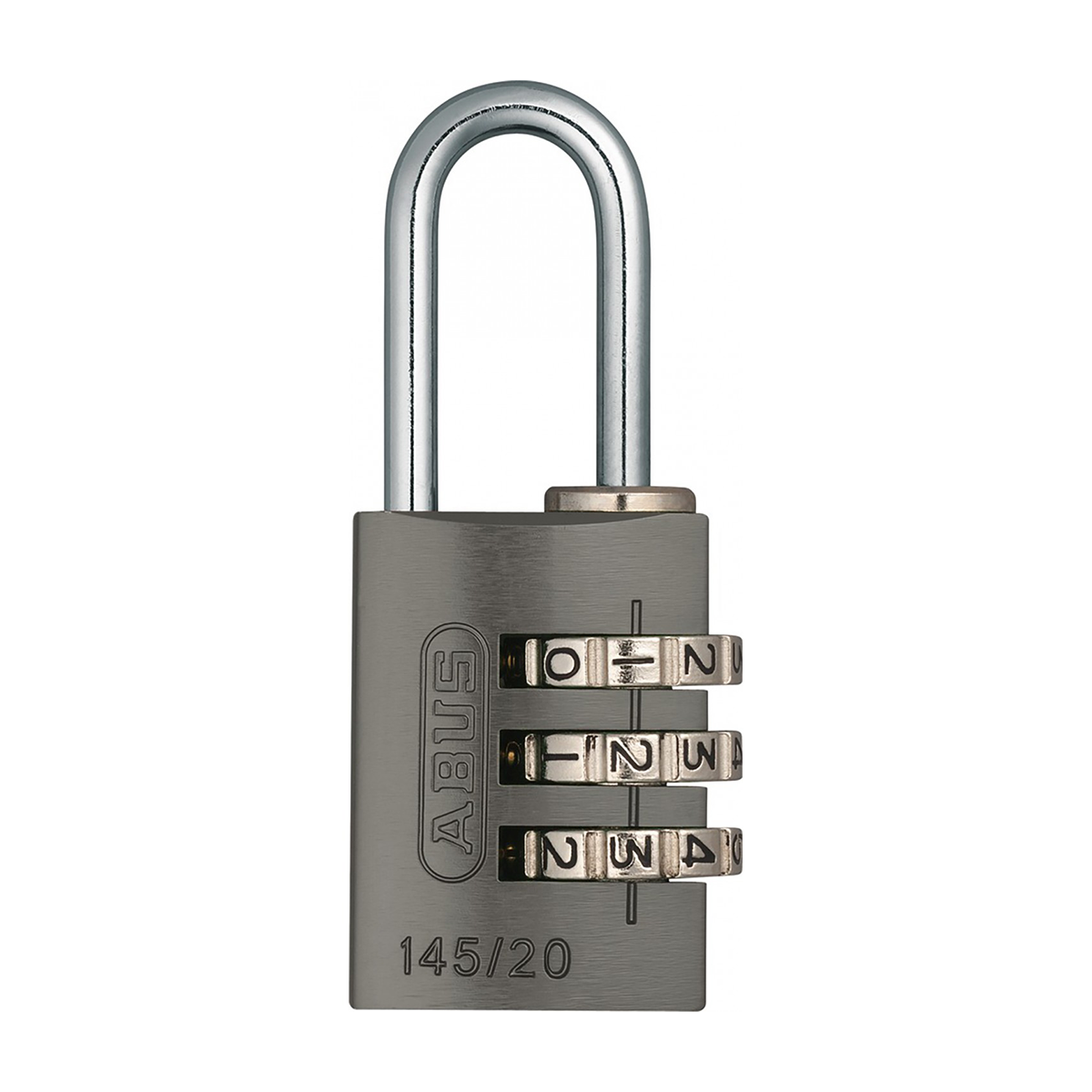 ABUS 145/20 Aluminium-Zahlenschloss Zylinderschloss 3-stellig