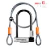 KryptoLok Mini-7 U-Lock with KryptoFlex™ 120cm Steel Cable