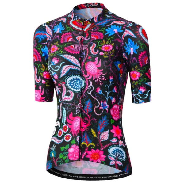  SECRET GARDEN WOMEN’S REBORN JERSEY BLACK Women's Short Sleeve Cycling Jersey