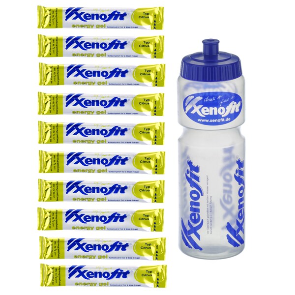 Set 10 x energy gel & Trinkflasche
