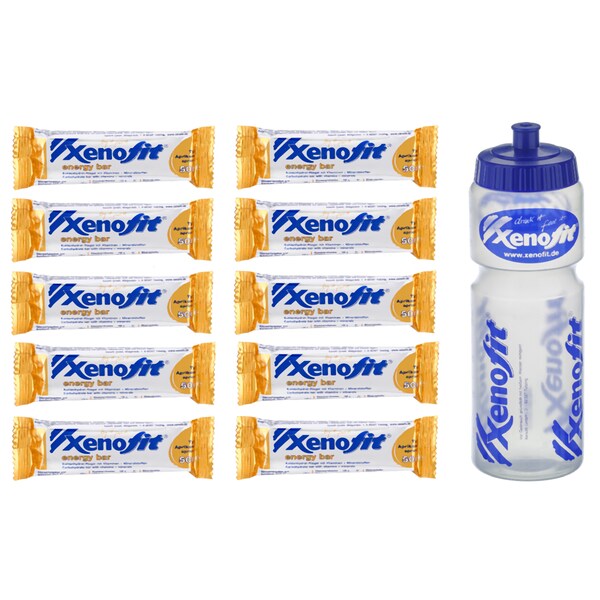 Set 10 x energy bar & Trinkflasche