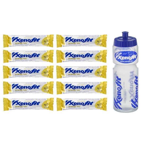 Set of 10 x energy bar &amp; Water Bottle