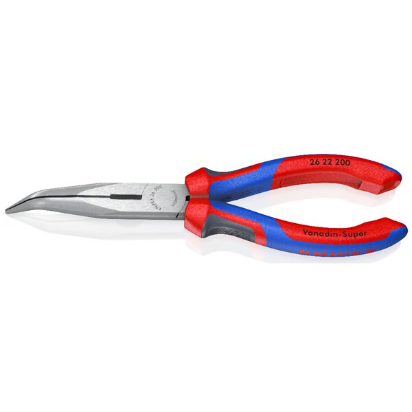 Snipe Nose Pliers With Cutter, 40° Angled