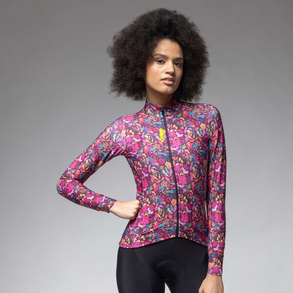FLOWERY LADY Women’s Long-sleeved Cycling Jersey