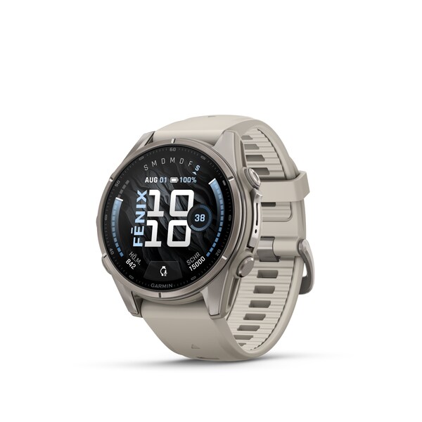 Fenix 9 Titan GPS Multisport Watch, 43 mm, AMOLED